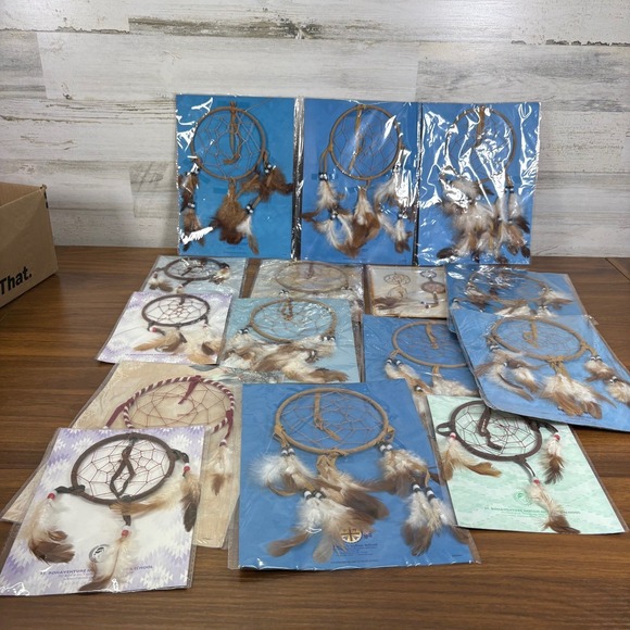Native American Sioux LakotaOceti Sakowin Hand made Dream Catchers.‎ QTY 15